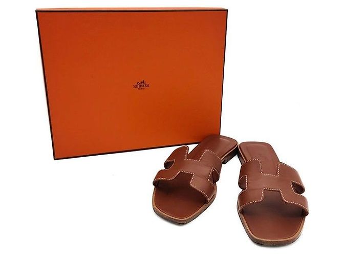 Hermès Oran Slipper Braun - Ansicht 6