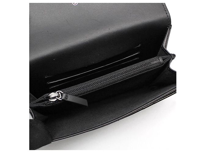Chanel Black Patent Vintage Card Wallet - view 9