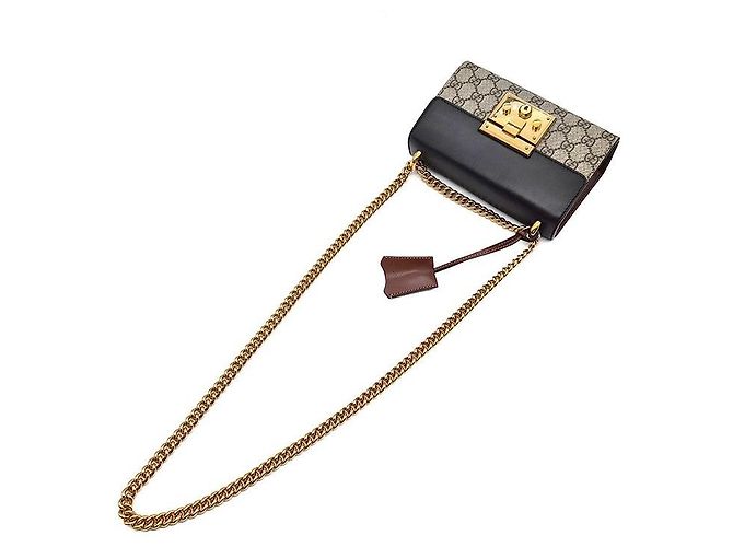Gucci Borsa a Spalla Supreme Padlock Small Multicolore - vista 4