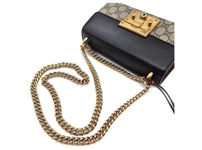 Gucci Borsa a Spalla Supreme Padlock Small Multicolore - vista 5