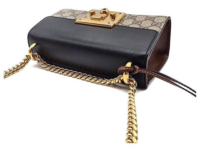 Gucci Borsa a Spalla Supreme Padlock Small Multicolore - vista 6