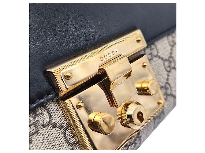 Gucci Borsa a Spalla Supreme Padlock Small Multicolore - vista 8