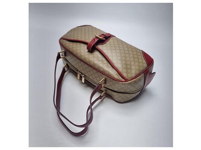 16 Céline Borsa Bowling Macadam Borsa a Spalla Marrone - vista 11
