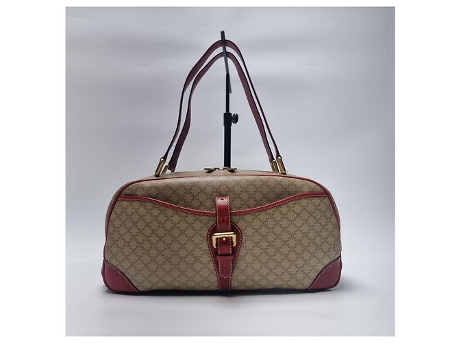16 Céline Borsa Bowling Macadam Borsa a Spalla Marrone - vista 2