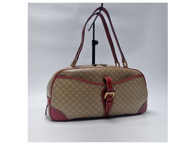 16 Céline Borsa Bowling Macadam Borsa a Spalla Marrone - vista 4