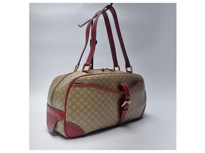16 Céline Borsa Bowling Macadam Borsa a Spalla Marrone - vista 5