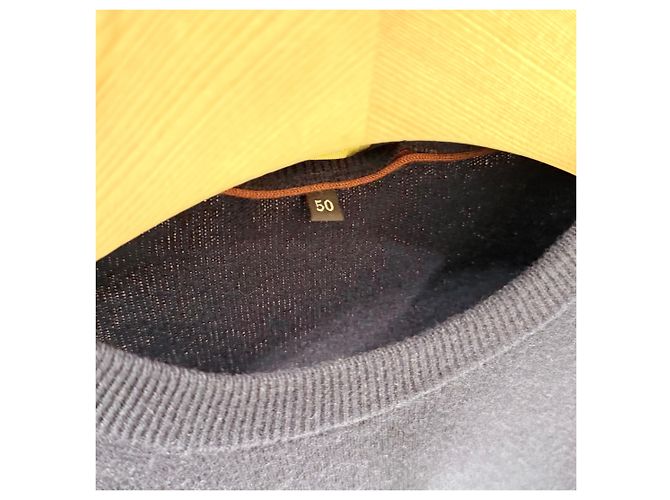 Loro Piana Strickpullover aus Babykaschmir marineblau - Ansicht 4