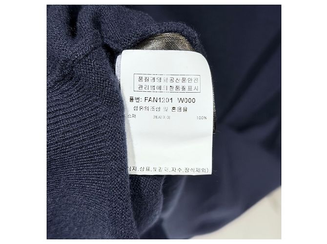 Loro Piana Strickpullover aus Babykaschmir marineblau - Ansicht 7