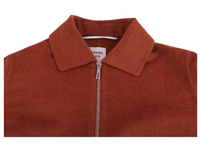 Hermès Abrigo con cremallera Roja - vista 10