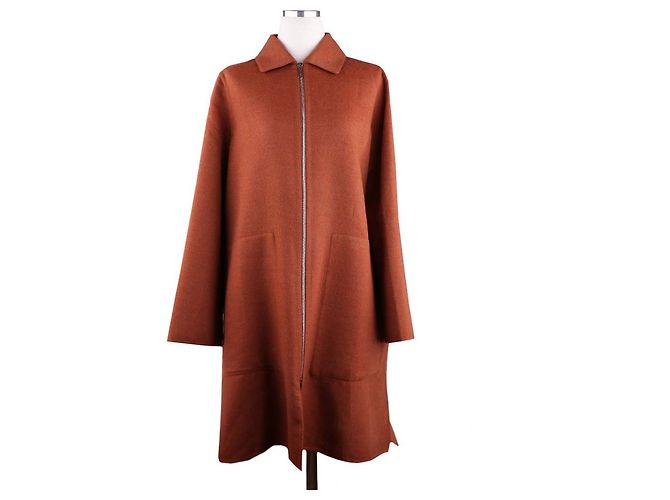 Hermès Abrigo con cremallera Roja - vista 13