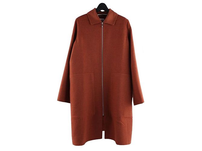 Hermès Abrigo con cremallera Roja - vista 3
