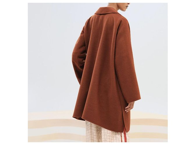 Hermès Abrigo con cremallera Roja - vista 5