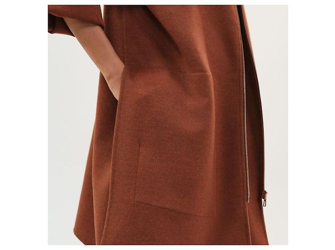 Hermès Abrigo con cremallera Roja - vista 8