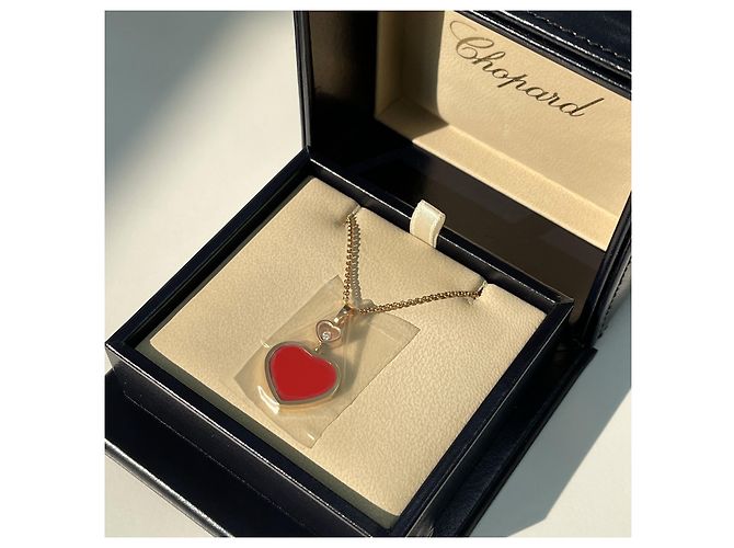 Chopard Collana con pendente Happy Heart Rossa Rosso - vista 2