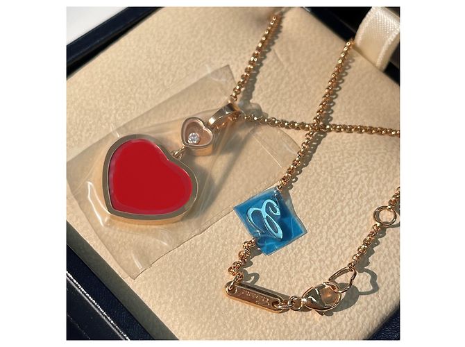 Chopard Collana con pendente Happy Heart Rossa Rosso - vista 3