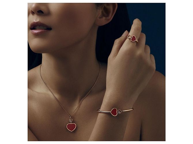 Chopard Collana con pendente Happy Heart Rossa Rosso - vista 7
