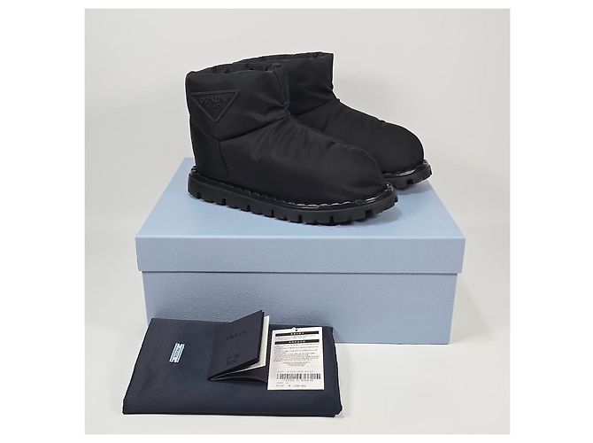 Prada Triangle Logo Nylon Booties Multiple colors - view 2