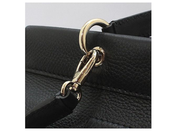 Salvatore Ferragamo Borsa a tracolla Meera Gancini nera Nero - vista 10