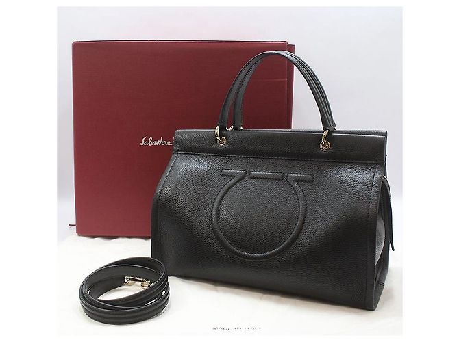 Salvatore Ferragamo Borsa a tracolla Meera Gancini nera Nero - vista 2