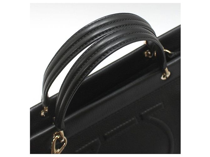 Salvatore Ferragamo Borsa a tracolla Meera Gancini nera Nero - vista 8