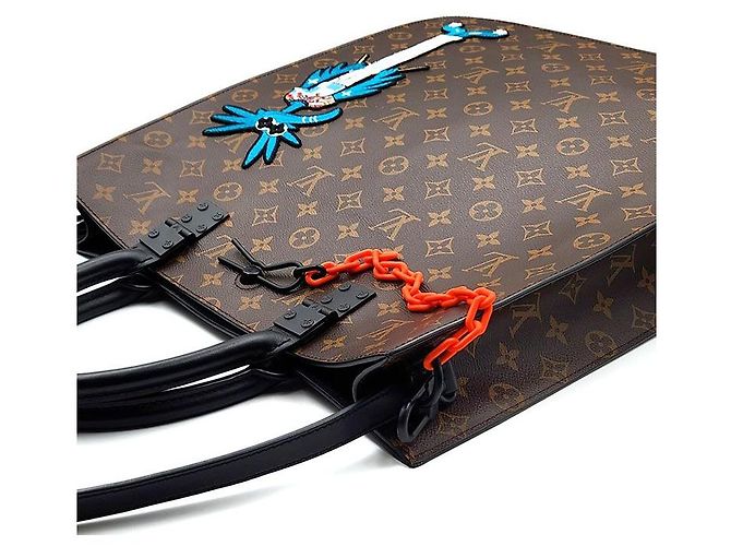 Louis Vuitton Borsa Tote Monogram Virgil Abloh Nero - vista 5