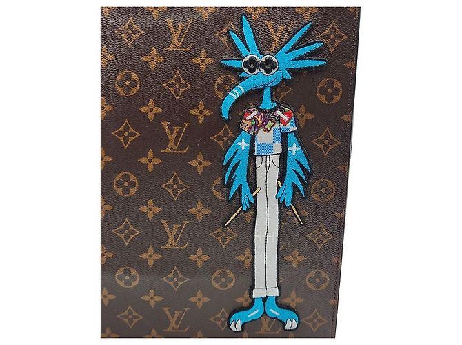 Louis Vuitton Borsa Tote Monogram Virgil Abloh Nero - vista 7
