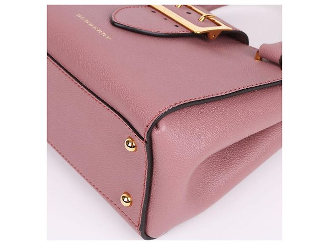 Burberry Borsa a spalla rosa granulata con due tracolle - vista 12