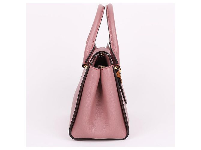 Burberry Borsa a spalla rosa granulata con due tracolle - vista 5