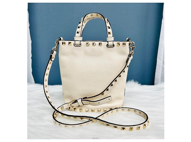 Valentino Rockstud Mini Schultertasche Weiß - Ansicht 2