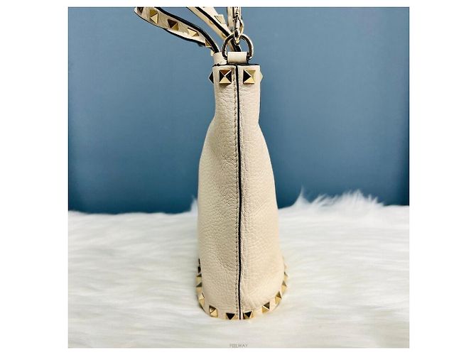 Valentino Rockstud Mini Schultertasche Weiß - Ansicht 3