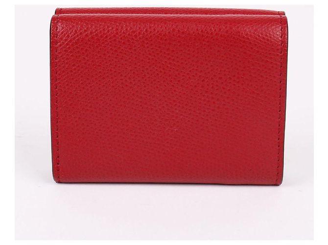 Fendi Gold-Plated Red Tri-Fold Wallet - view 5