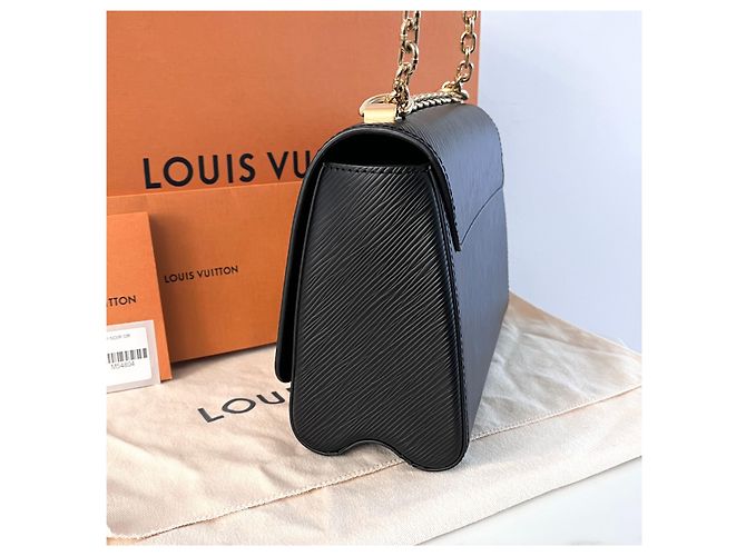 Louis Vuitton Borsa Twist MM Epi Gold Black Nero - vista 10