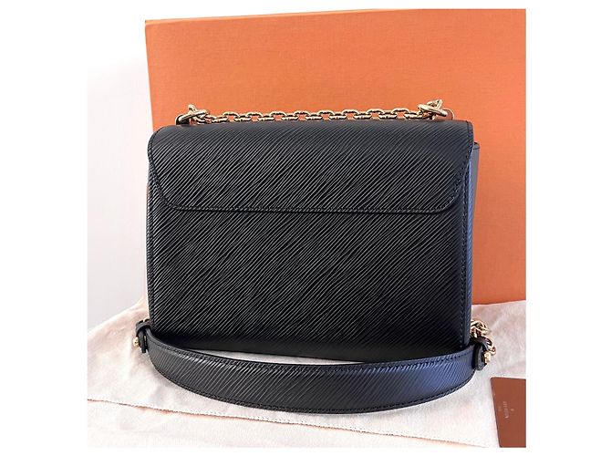 Louis Vuitton Borsa Twist MM Epi Gold Black Nero - vista 3