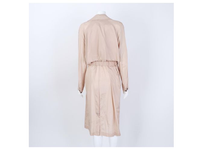 Hermès Hermes Seidentrenchcoat Pink - Ansicht 3