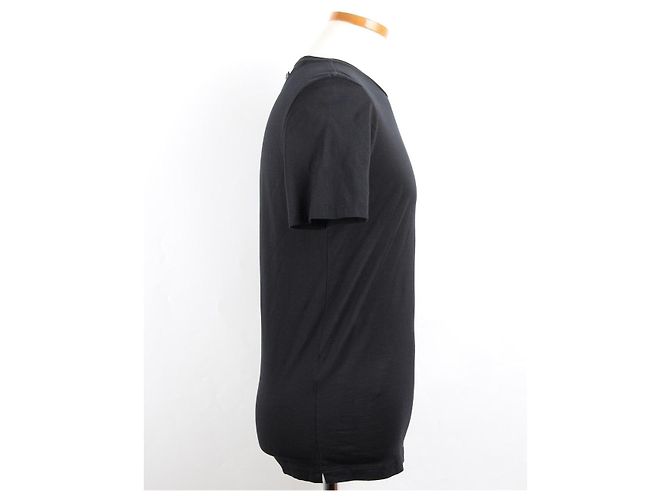 Fendi Kurzärmeliges T-Shirt mit Ledertasche Schwarz - Ansicht 6