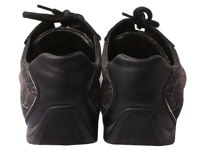 Louis Vuitton Sneaker in denim monogrammato da donna Nero - vista 3