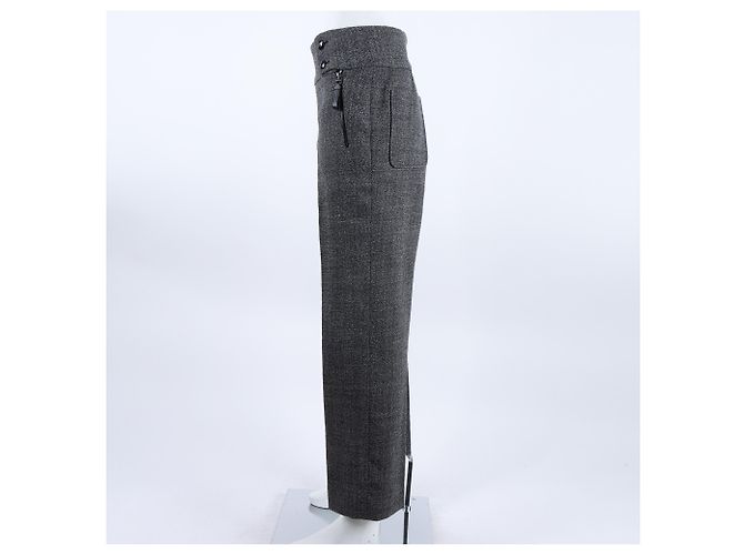 Pantalones de lana Christian Dior Castaño - vista 2