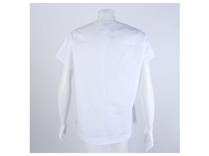 Blusa de manga corta Hermès Blanco - vista 3