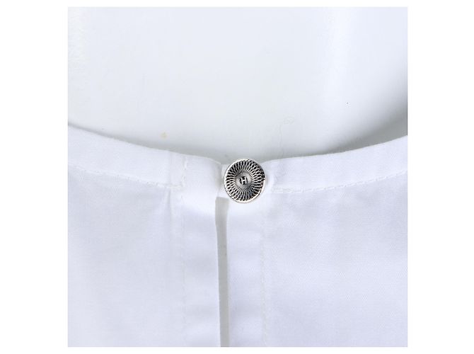 Blusa de manga corta Hermès Blanco - vista 4