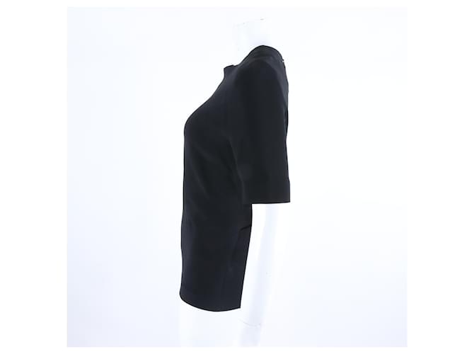Balenciaga Kurzarm-Bluse Schwarz - Ansicht 2