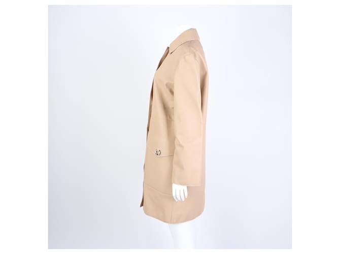 Hermès Abrigo de cuero Castaño - vista 2