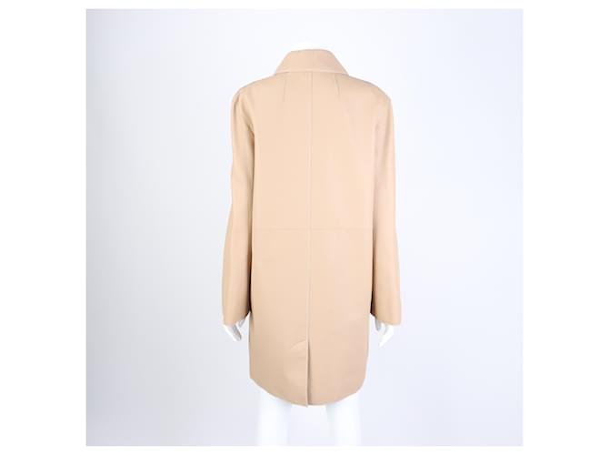 Hermès Abrigo de cuero Castaño - vista 3