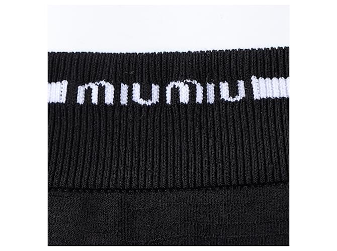 Miu Miu Falda de punto Negro - vista 4