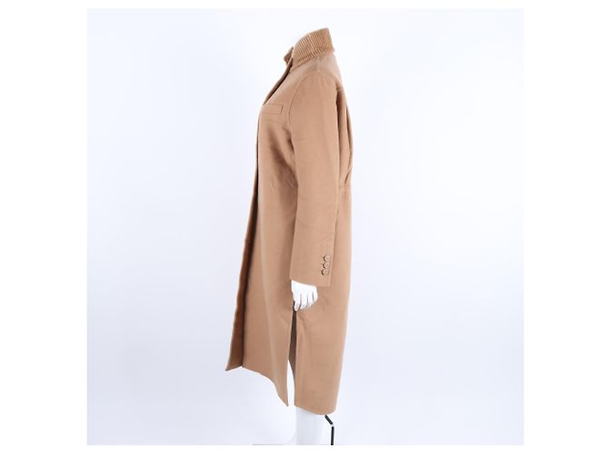 Fendi Cappotto in cashmere con bordatura in visone - vista 2