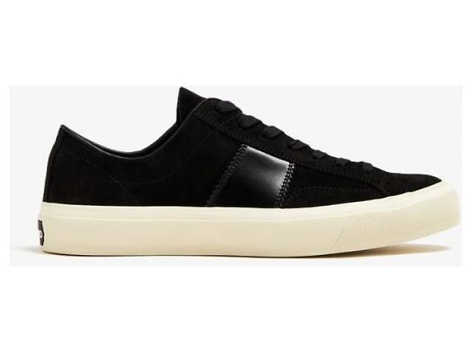 Tom Ford Baskets Cambridge en daim croisé Noir - vue 3