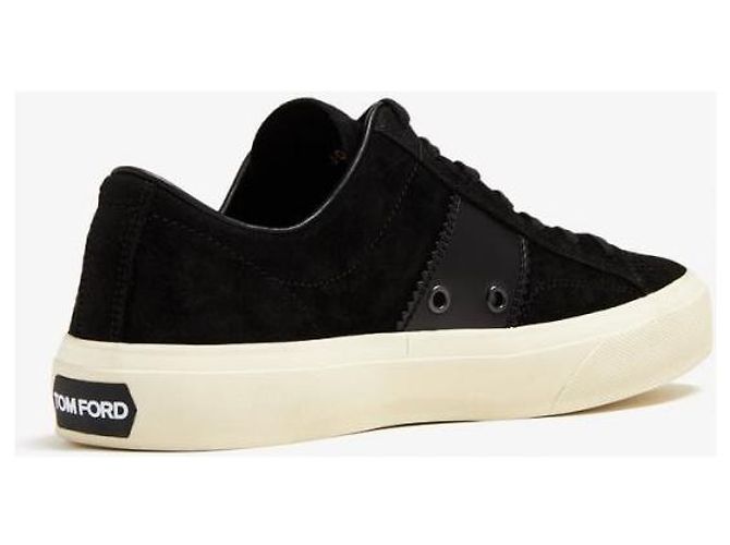 Tom Ford Baskets Cambridge en daim croisé Noir - vue 5