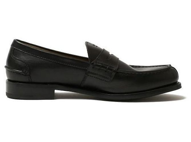 Prada Mocasín de piel con logotipo de letras - vista 6