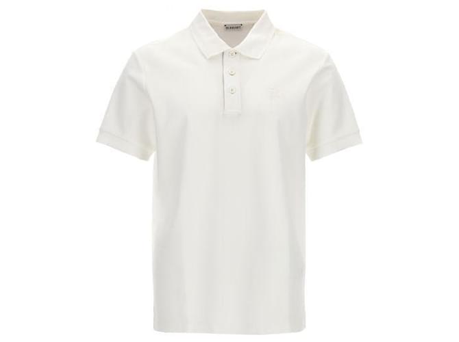 Burberry Polohemd aus Baumwolle Weiß - Ansicht 3