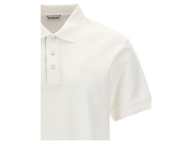 Burberry Polohemd aus Baumwolle Weiß - Ansicht 5