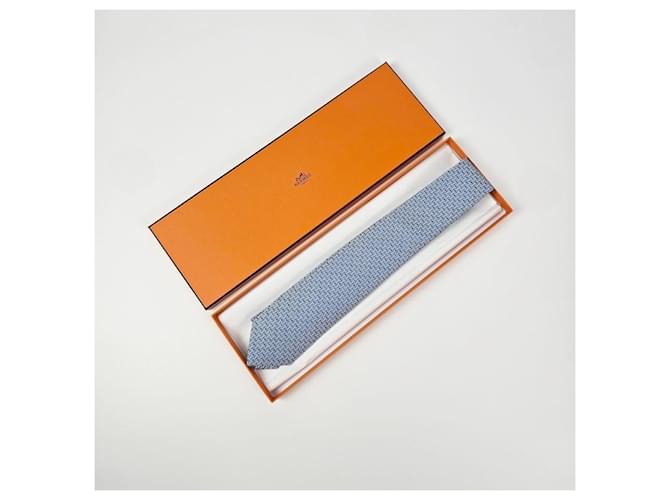 Hermès Cravatta Jumbo in seta da uomo Marrone - vista 10